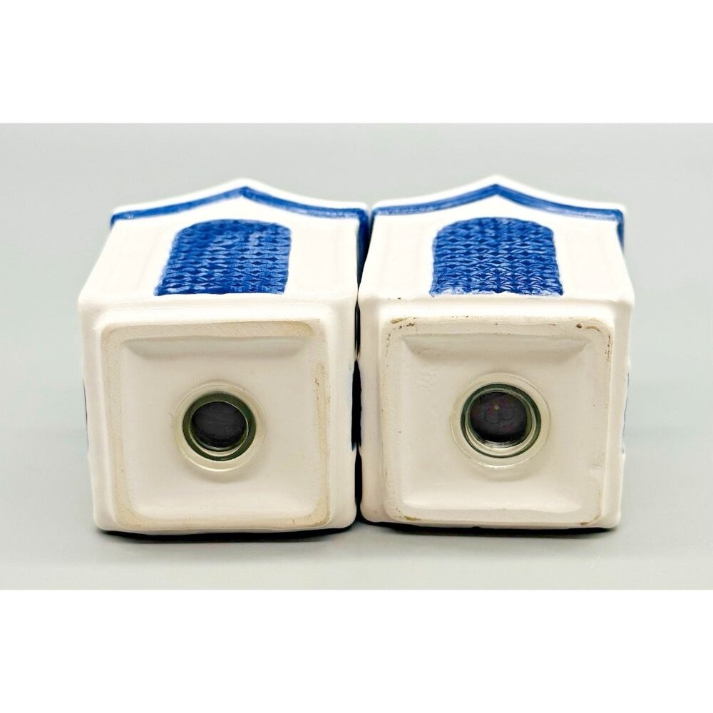 Willow Blue Collectibles Salt Pepper Boat Cruet Set Christopher Johnson China 5 - Picture 9 of 11